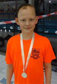 Amelia with Silver medal